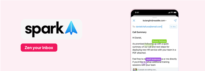 Spark email app screenshot