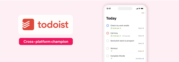 todoist productivity app on iOS